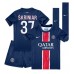 Maillot de foot Paris Saint-Germain Milan Skriniar #37 Domicile vêtements enfant 2024-25 Manches Courtes (+ pantalon court)